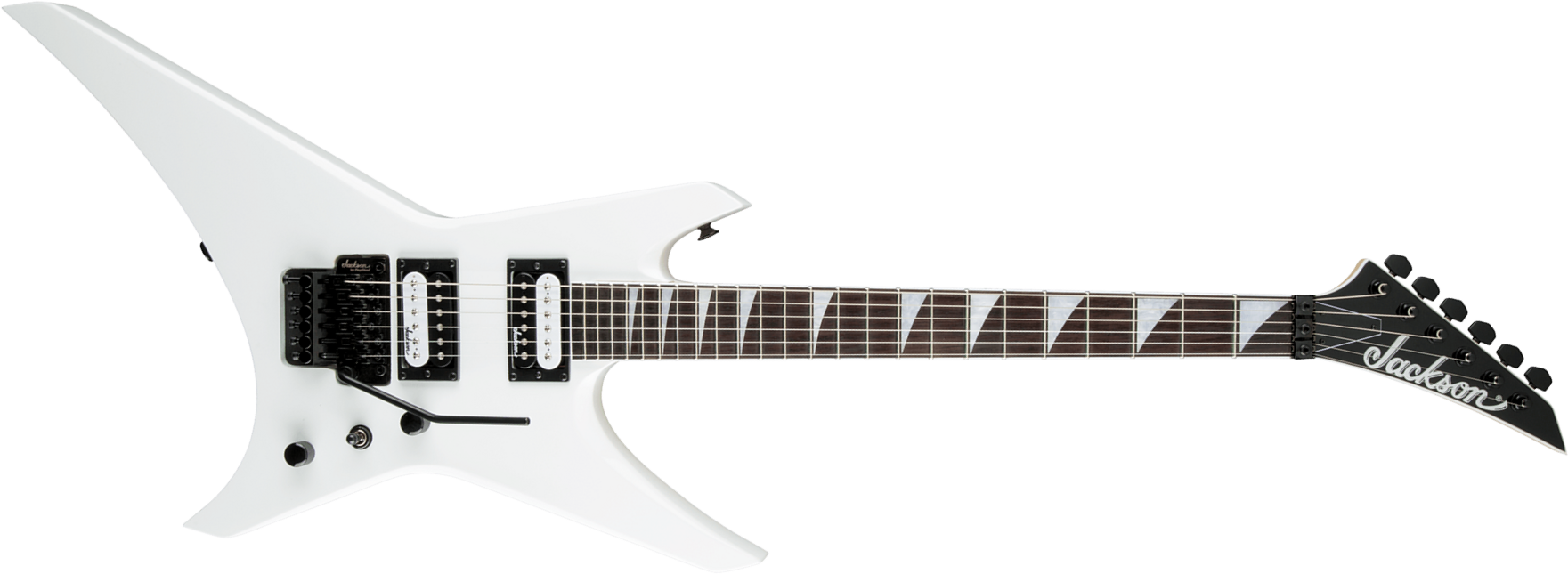 Jackson Warrior Js32 2h Fr Ama - Snow White - Metal electric guitar - Main picture