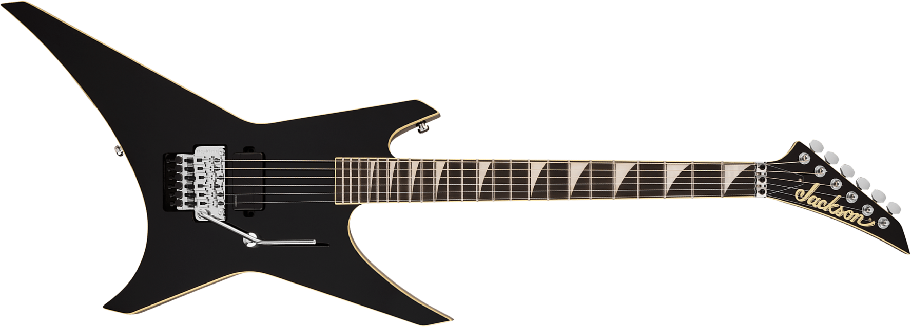 Jackson Warrior Wr1a Pro Plus Pure Metal Ltd 1h Fishman Fluence Modern Fr Eb - Gloss Black - Metal electric guitar - Main picture