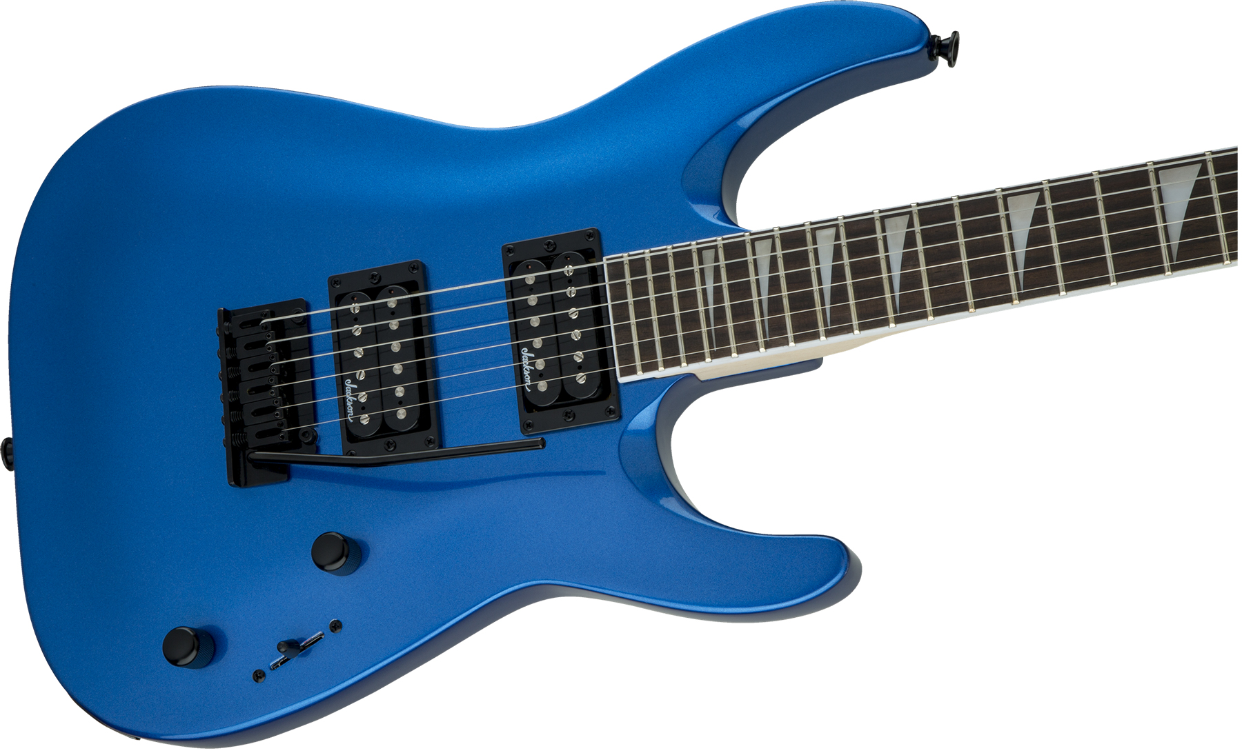 Jackson Dinky Arch Top Dka Js22 2h Trem Ama - Metallic Blue - Metal electric guitar - Variation 2