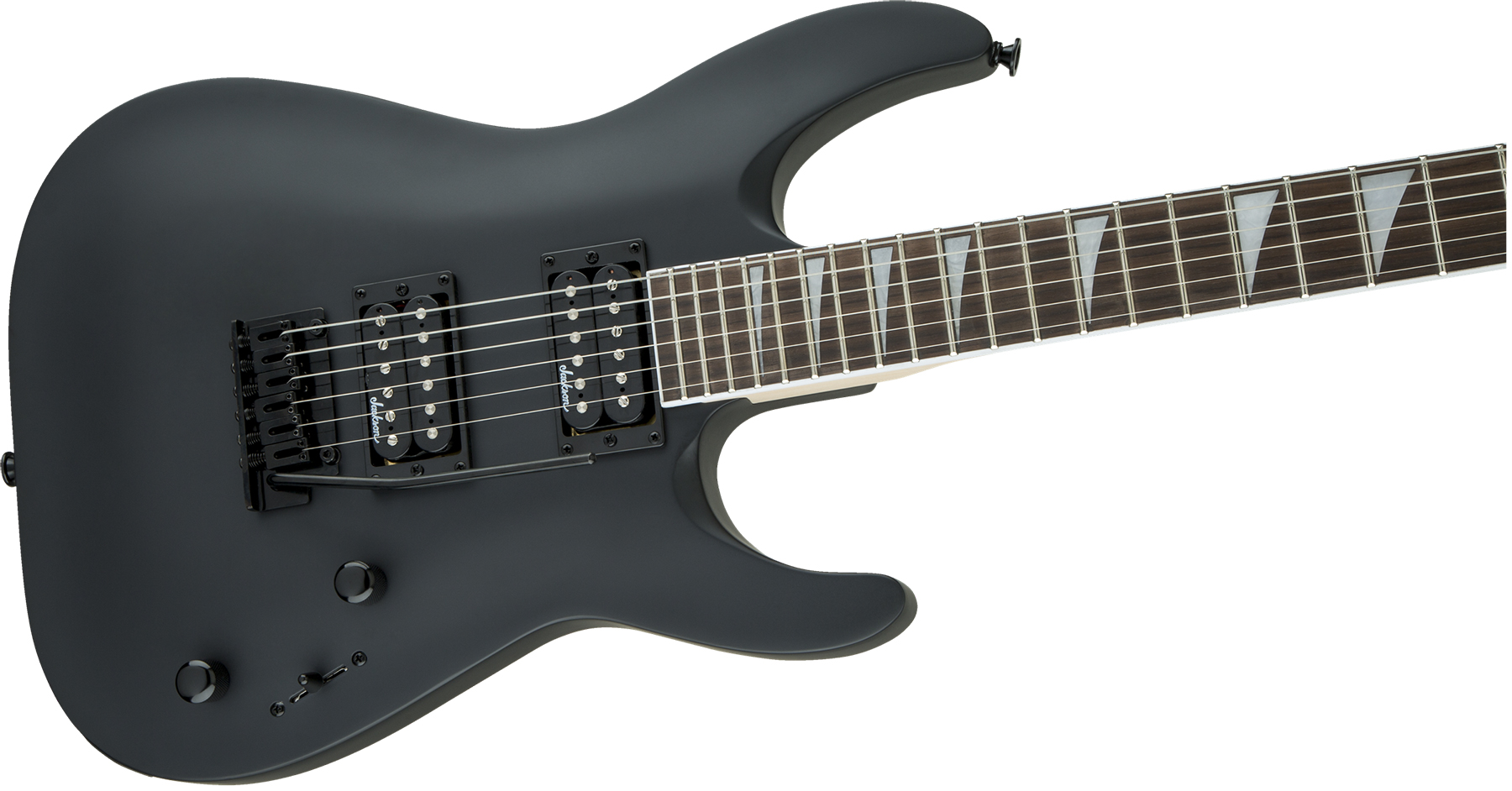 Jackson Dinky Arch Top Dka Js22 2h Trem Ama - Satin Black - Metal electric guitar - Variation 2