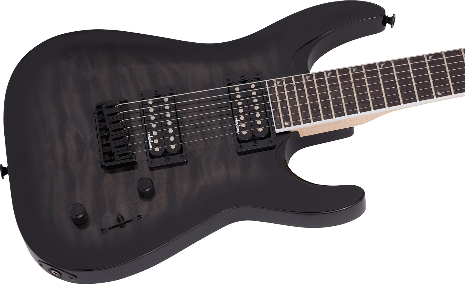 Jackson Dinky Arch Top Js32q Dka  Ht 2h Ama - Trans Black Burst - Metal electric guitar - Variation 2