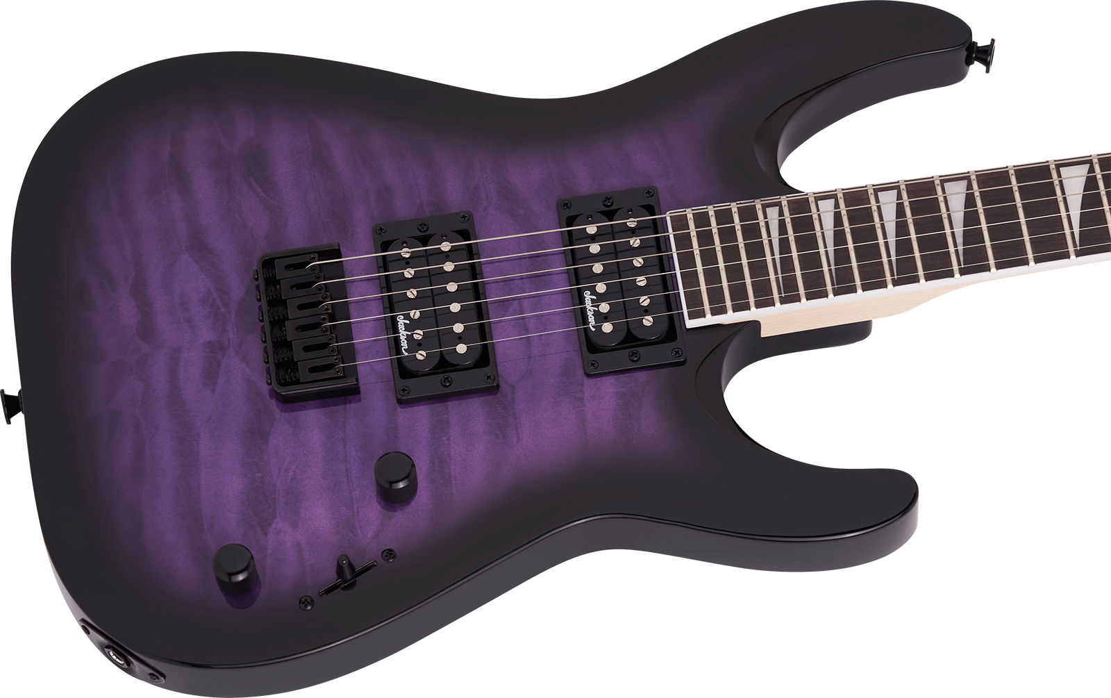 Jackson Dinky Arch Top Js32q Dka  Ht 2h Ama - Trans Purple Burst - Metal electric guitar - Variation 3