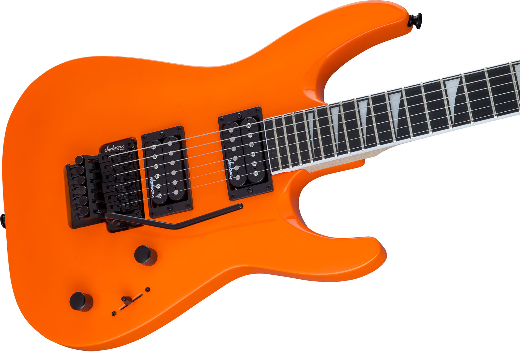 Jackson Dinky Archtop Js32 Dka 2h Fr Ama - Neon Orange - Double cut electric guitar - Variation 2