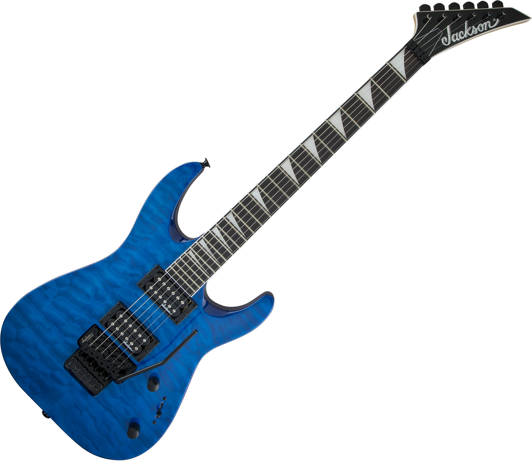 Jackson Dinky Arch Top JS32Q DKA - trans blue Solid body electric 