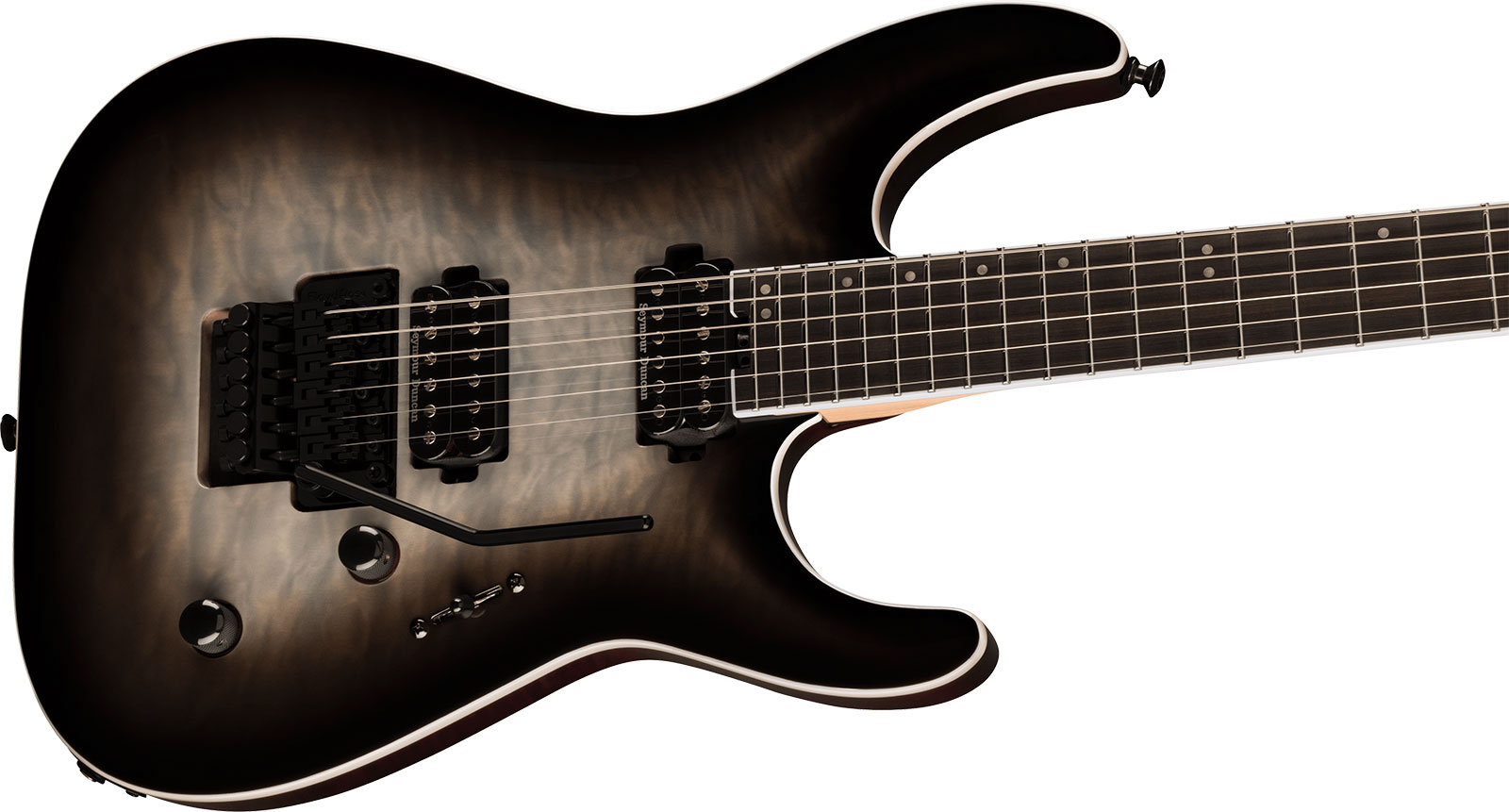 Jackson Dinky Dkaq Pro Plus 2h Seymour Duncan Fr Eb - Ghost Burst - Str shape electric guitar - Variation 2