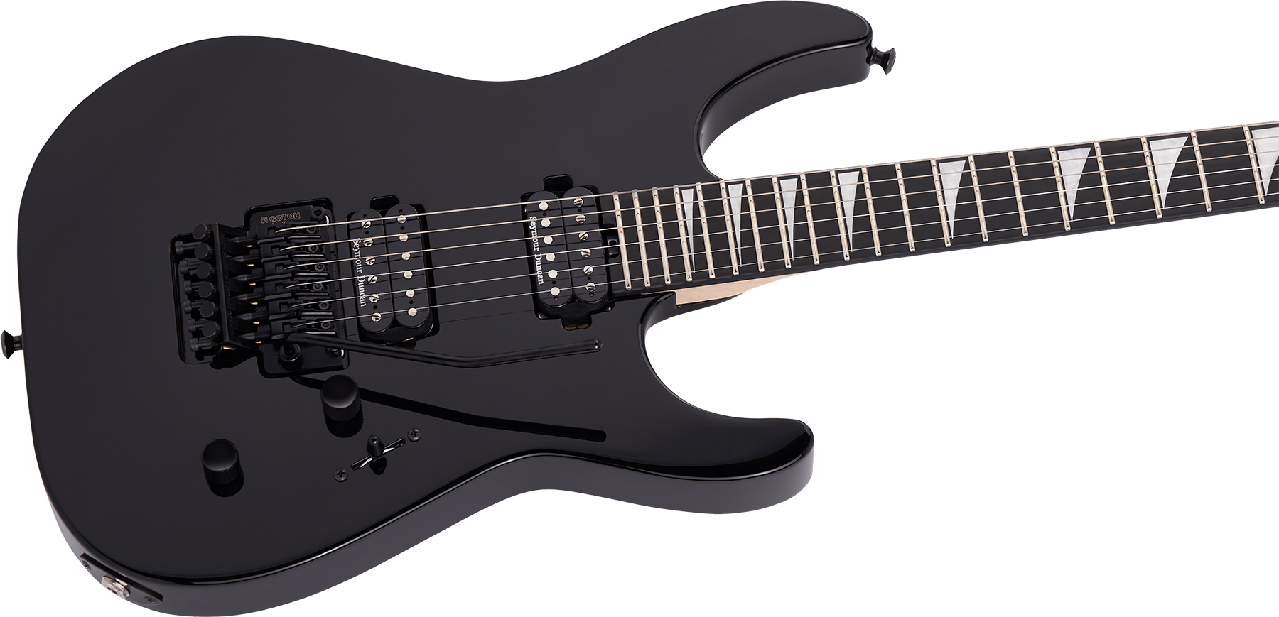 Jackson Dinky Dkr Mah Mj Jap 2h Seymour Duncan Fr Eb - Black - Str shape electric guitar - Variation 2