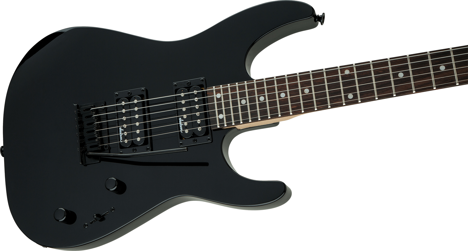 Jackson Dinky Js12 2h Trem Ama - Black - Metal electric guitar - Variation 2