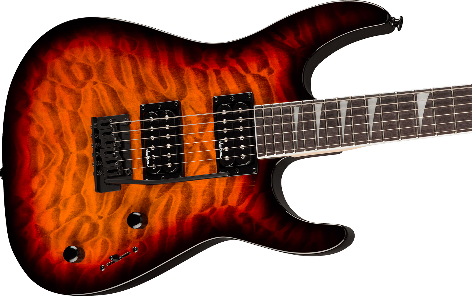 Jackson Dinky Js20 Dkq 2pt 2h Trem Ama - Transparent Tobacco Burst - Str shape electric guitar - Variation 2