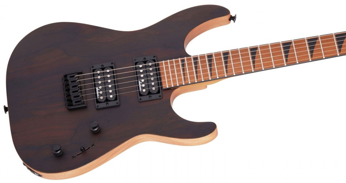 Jackson Dinky Js42 Ziricote Fsr Ltd 2h Ht Mn - Natural Satin - Metal electric guitar - Variation 2