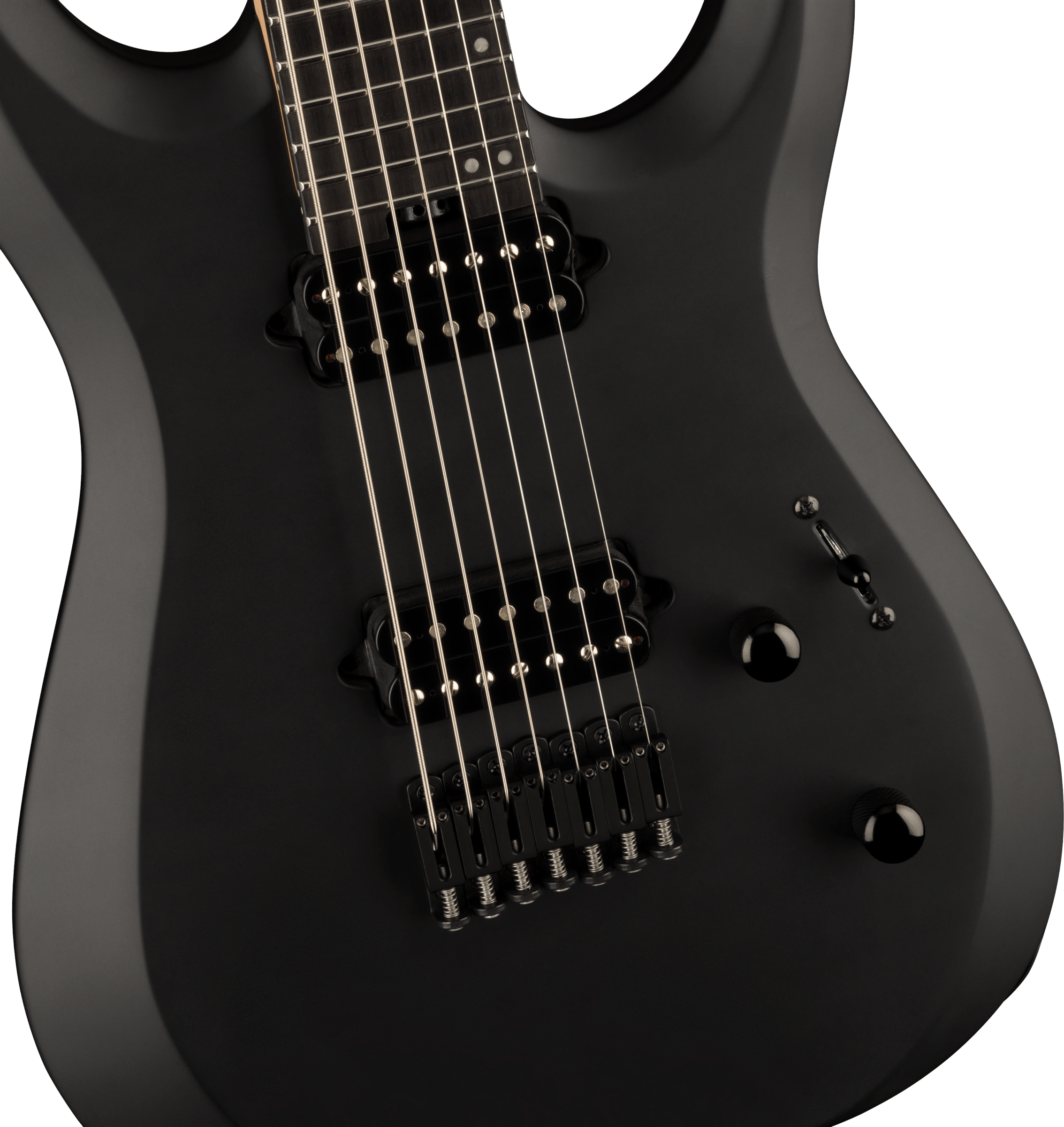 Jackson Dinky Mdk Ht7 Pro Plus 2h Bare Knuckle Eb - Satin Black - 7 string electric guitar - Variation 2