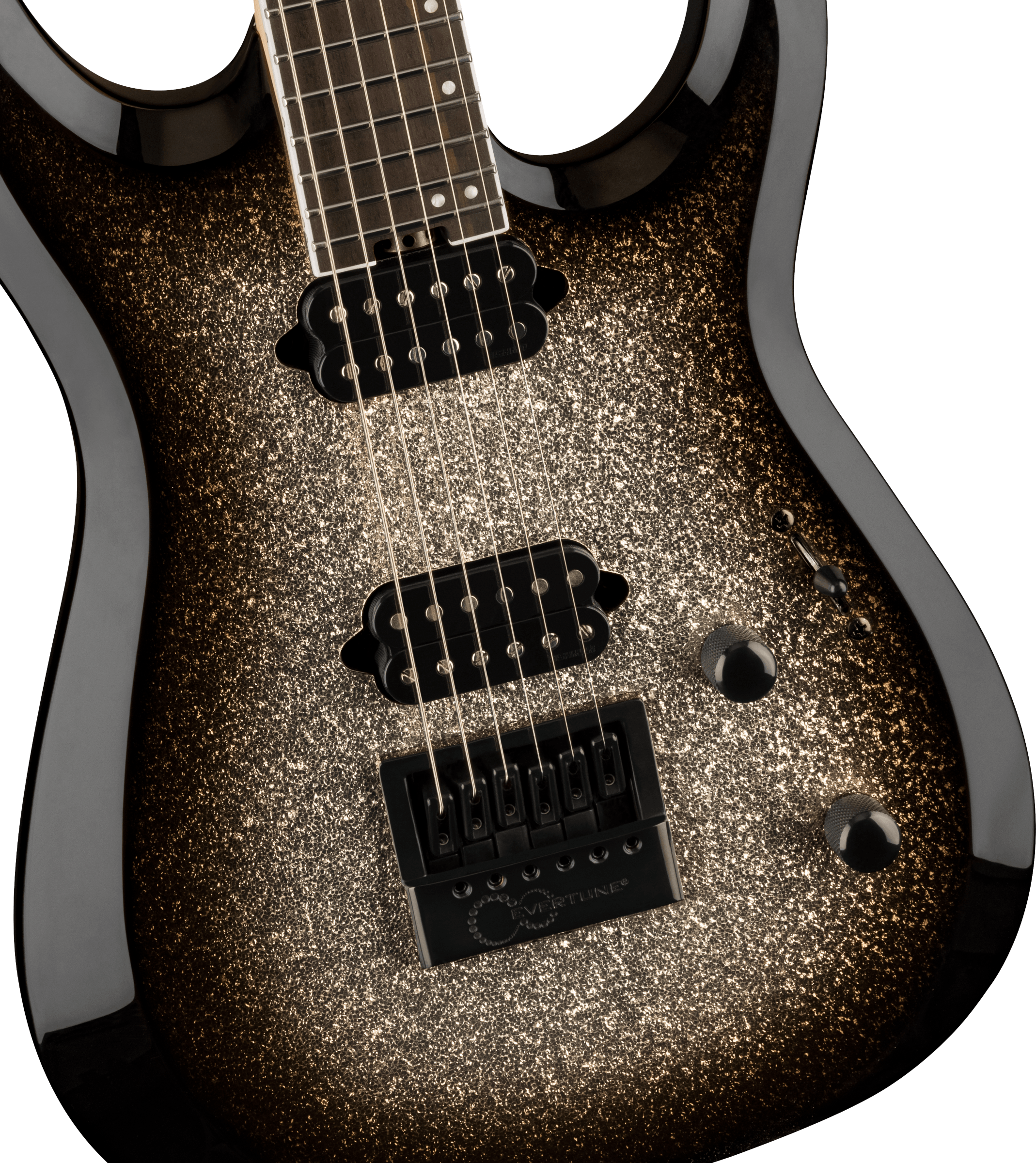 Jackson Dinky Mdk Pro Plus Evertune 2h Fishman Eb - Silver Sparkle - Str shape electric guitar - Variation 2