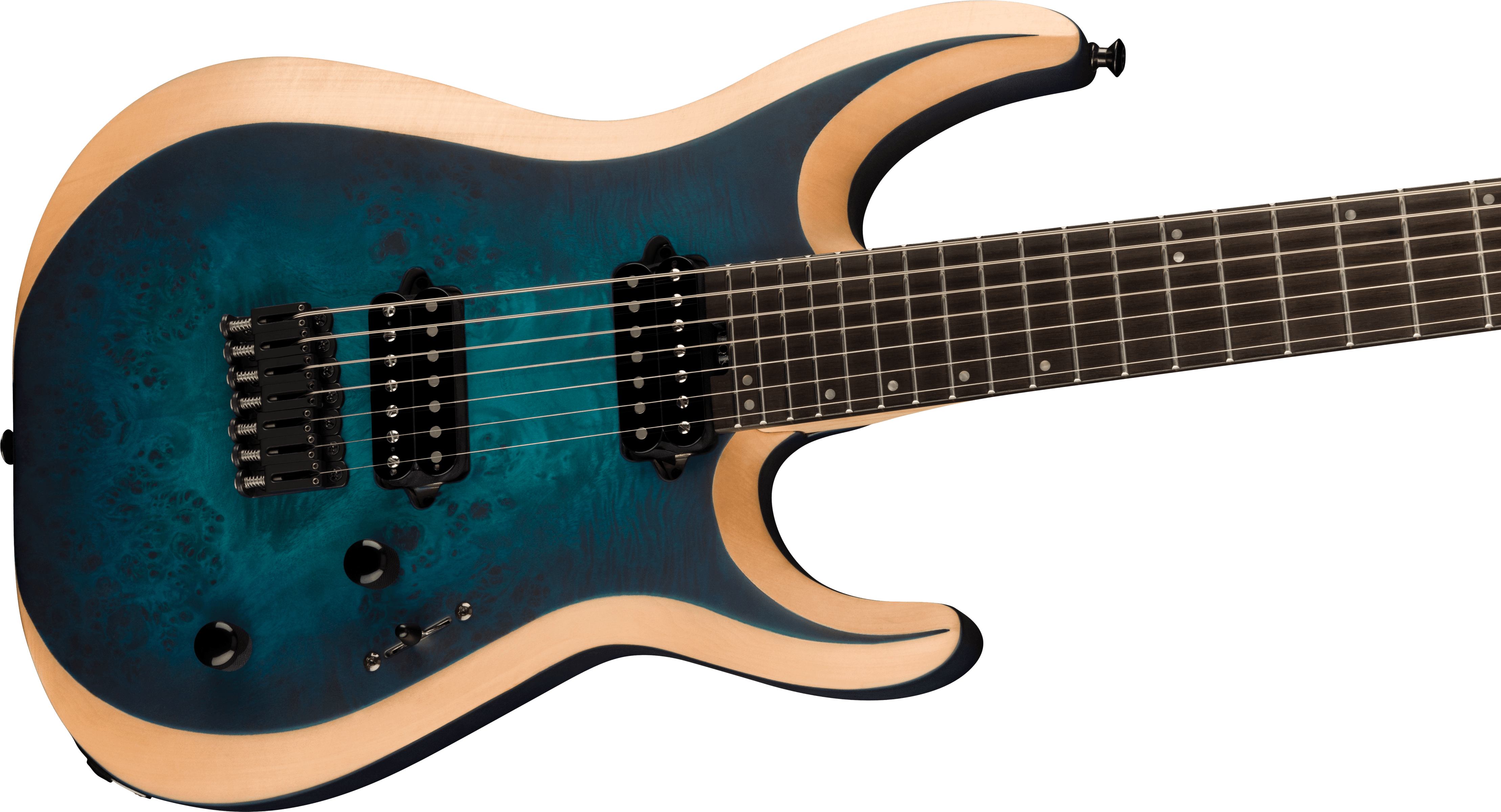 Jackson Dinky Mdk7p Pro Plus 2h Bare Knuckle Eb - Chlorine Burst - 7 string electric guitar - Variation 3