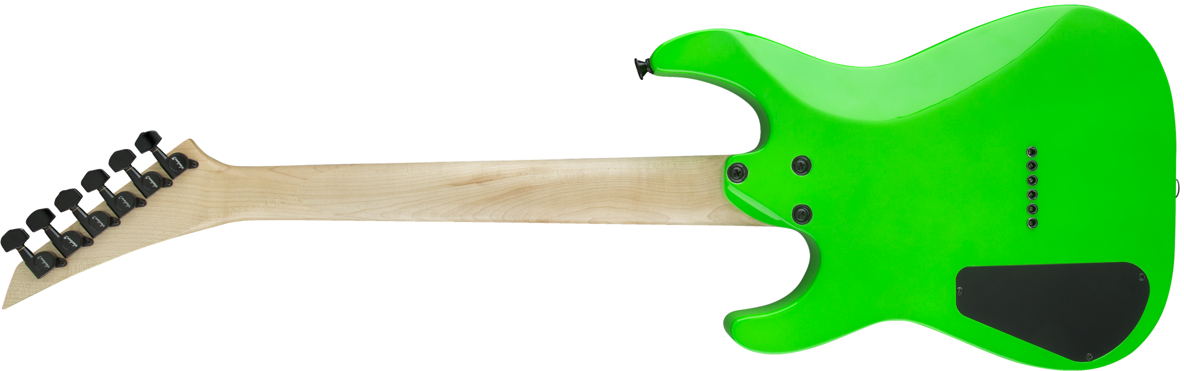 Jackson Dinky Minion Js1x Diapason Court Hh Ht Ama - Neon Green - Electric guitar for kids - Variation 1