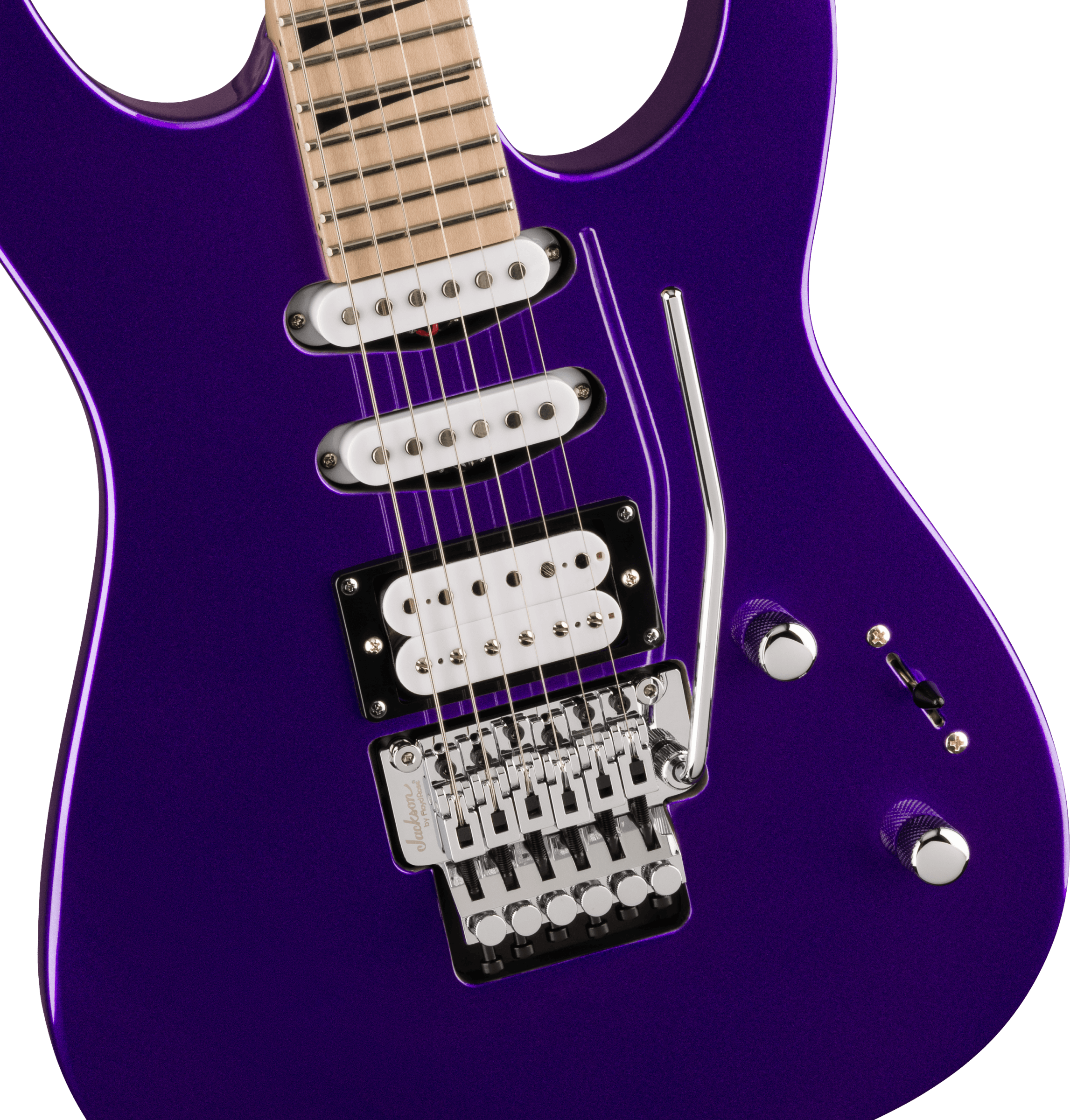 Jackson Dinky Dk3xr Hss Fr Mn - Deep Purple Metallic - Str shape electric guitar - Variation 3