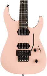 Str shape electric guitar Jackson American Series Virtuoso - Satin shell pink