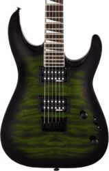 Metal electric guitar Jackson Dinky Arch Top JS32Q DKA HT - Trans Green Burst