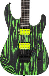 Metal electric guitar Jackson Pro Dinky DK2 Ash - Green glow
