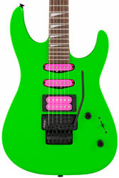 Str shape electric guitar Jackson Dinky DK3XR HSS - Neon green