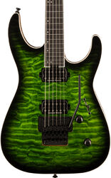 Metal electric guitar Jackson Pro Plus Dinky DKAQ - Emerald Green