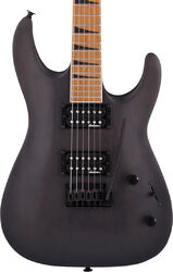 Str shape electric guitar Jackson Dinky Arch Top JS24 DKAM - Black stain