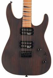 Metal electric guitar Jackson Dinky JS42 Ziricote FSR Ltd - Natural satin