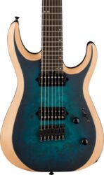 7 string electric guitar Jackson Pro Plus Dinky MDK - Chlorine burst