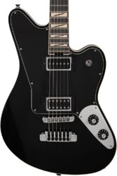 Retro rock electric guitar Jackson Pro Lee Malia LM-87 - Open-pore black semi-gloss