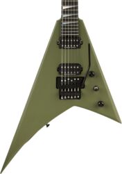 Metal electric guitar Jackson American Rhoads RR24 - Matte Army Drab