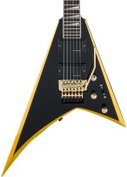 Metal electric guitar Jackson Rhoads RRX24 - Black with yellow bevels