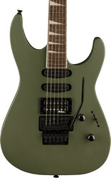 Str shape electric guitar Jackson X Soloist SL3X DX - Matte army drab