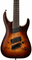 7 string electric guitar Jackson Concept Soloist SLAT7P HT MS - Satin bourbon burst