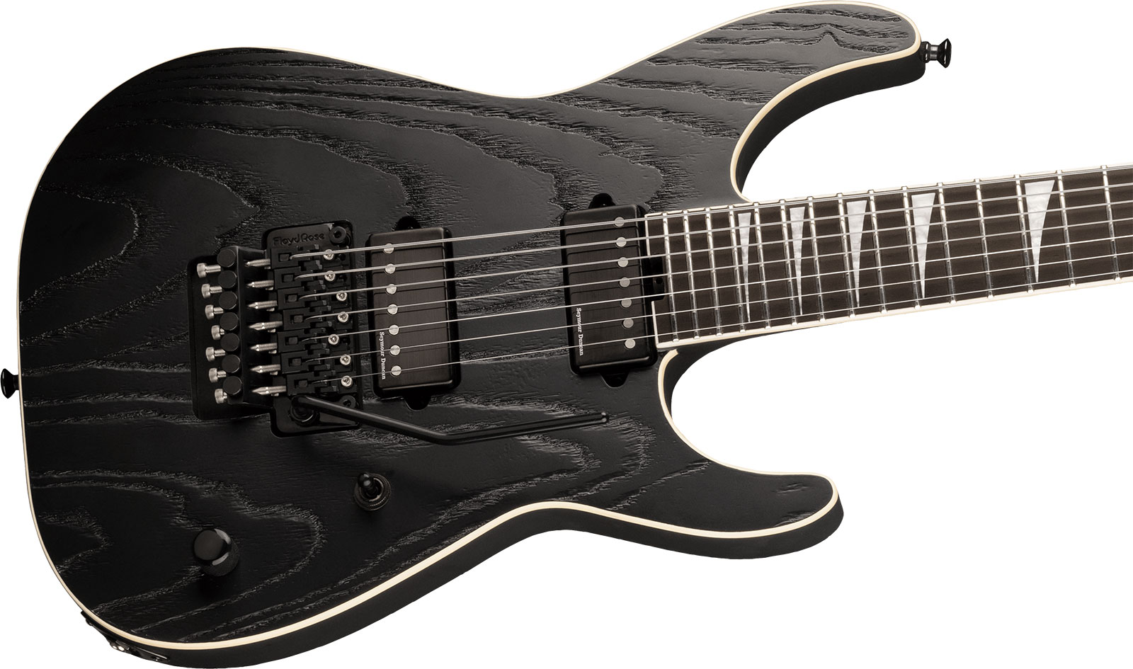 Jackson Jeff Loomis Soloist Sl7 Pro Signature 7c 2h Seymour Duncan Fr Eb - Satin Black - 7 string electric guitar - Variation 2