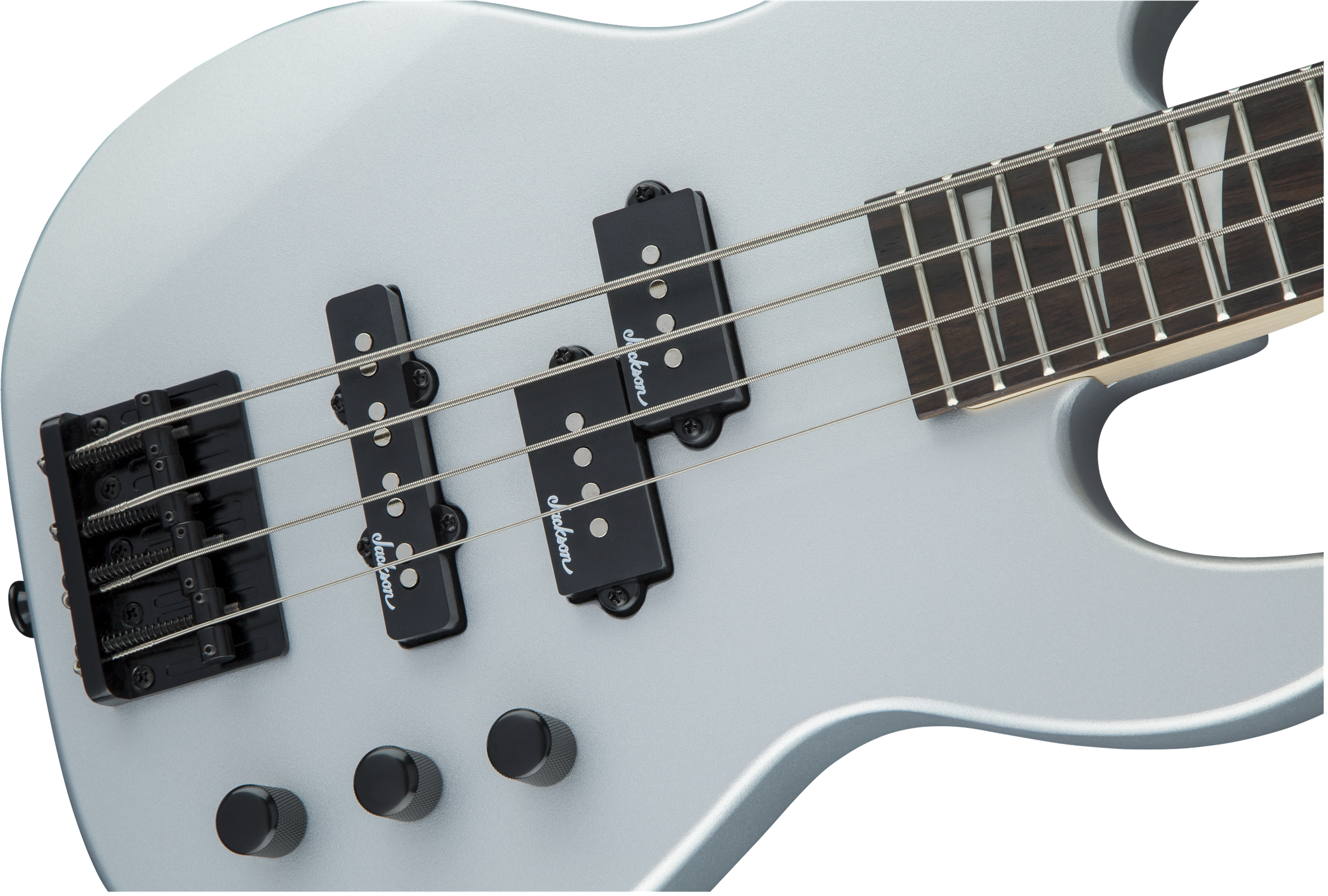 Jackson Js Series Concert Bass Minion Js1x - Satin Silver - Electric bass for kids - Variation 4