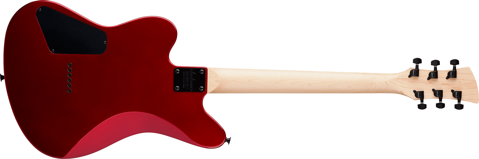 Jackson Js22 Surfcaster 2h Ht Ama - Metallic Red - Retro rock electric guitar - Variation 1