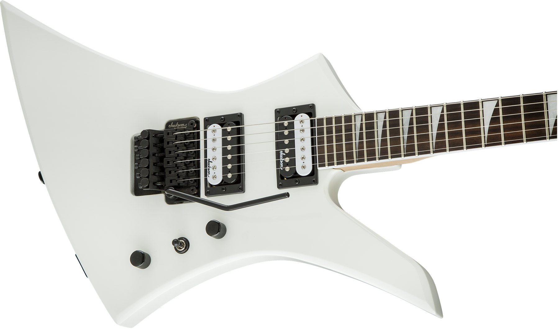 Jackson Kelly Js32 2h Fr Ama - Snow White - Metal electric guitar - Variation 2