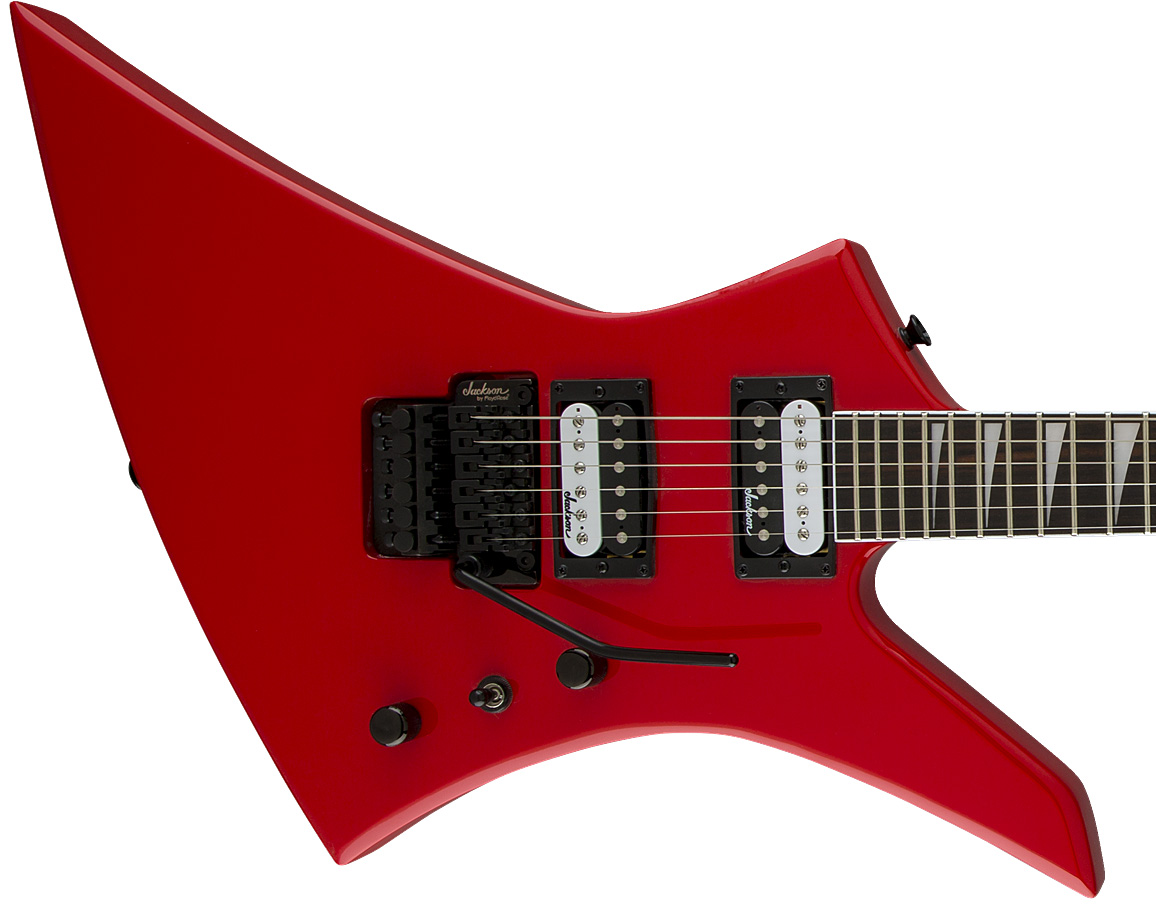 Jackson Kelly Js32 2h Fr Ama - Ferrari Red - Metal electric guitar - Variation 1