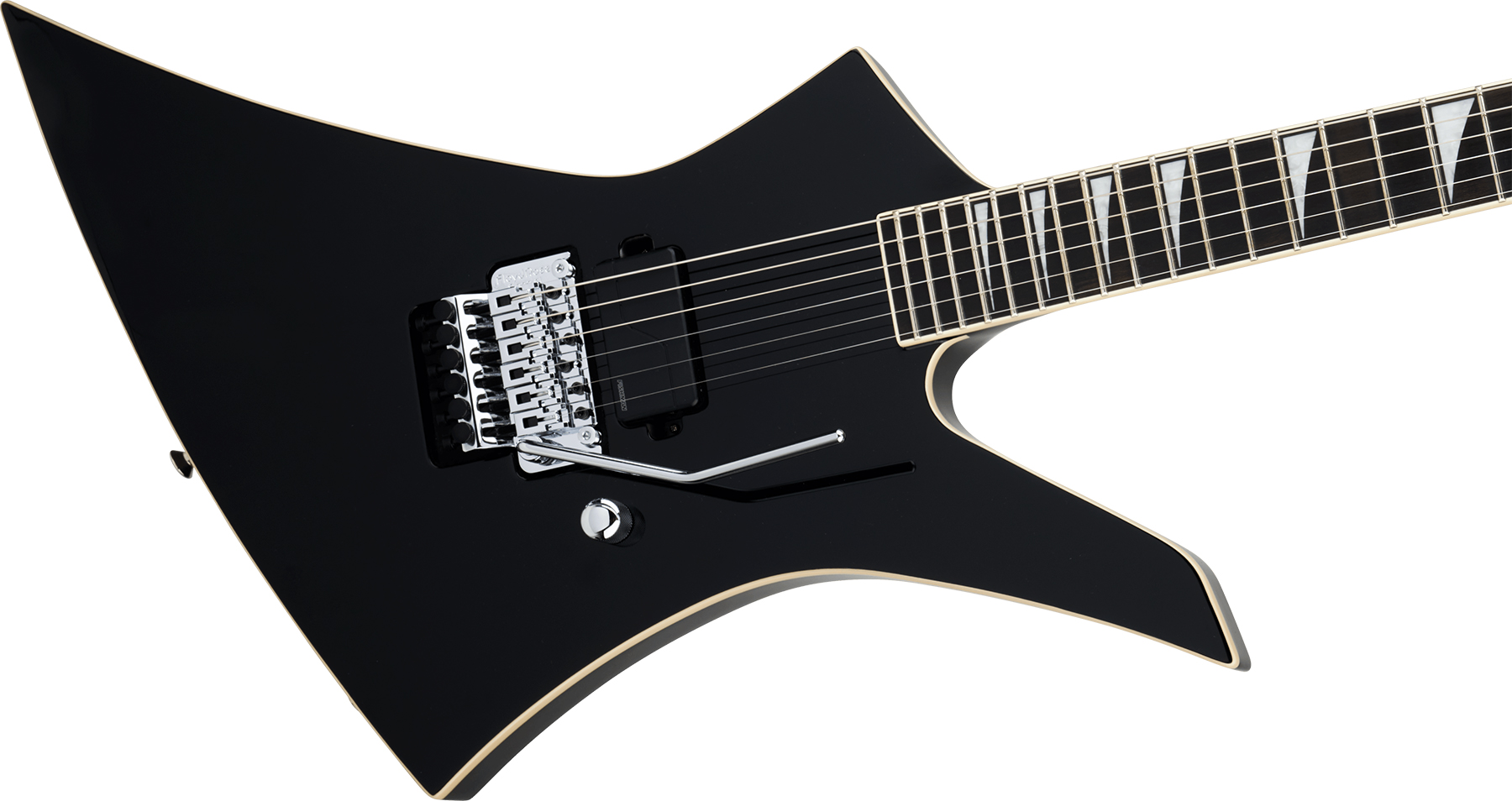 Jackson Kelly Ke1a Pro Plus Pure Metal Ltd 1h Fishman Fluence Modern Fr Eb - Gloss Black - Metal electric guitar - Variation 2