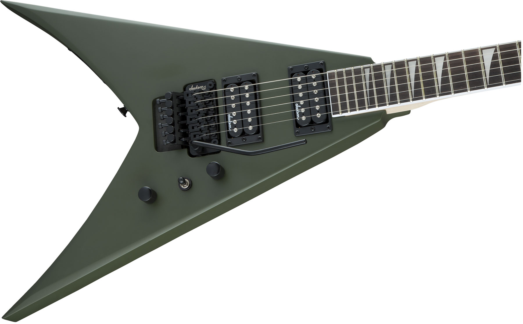 Jackson King V Js32 2h Fr Ama - Matte Army Drab - Metal electric guitar - Variation 2