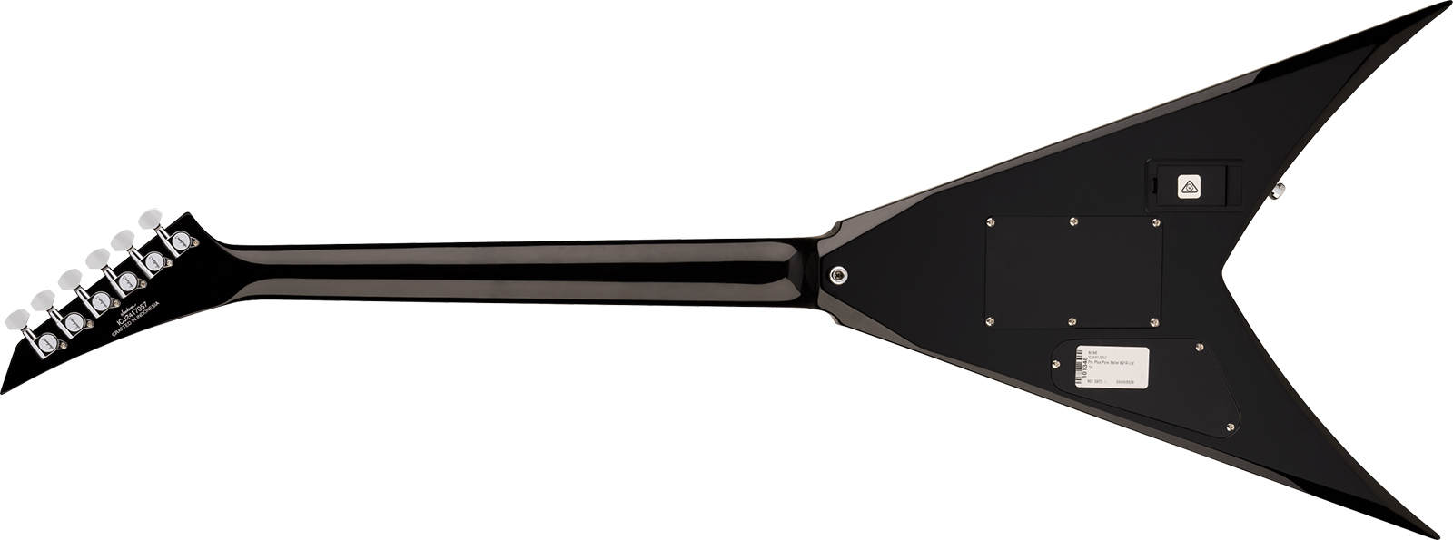 Jackson King V Kv1a Pro Plus Pure Metal Ltd 1h Fishman Fluence Modern Fr Eb - Gloss Black - Metal electric guitar - Variation 1