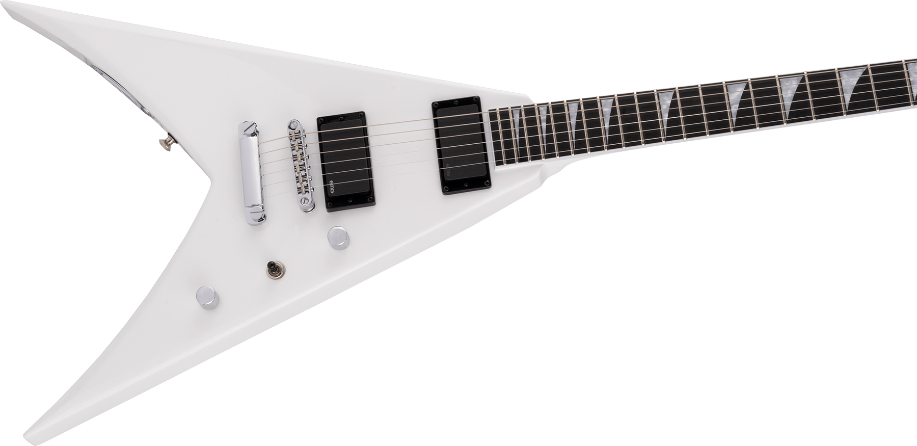 Jackson King V Kvtmg Pro 2h Emg Ht Eb - Snow White - Metal electric guitar - Variation 2