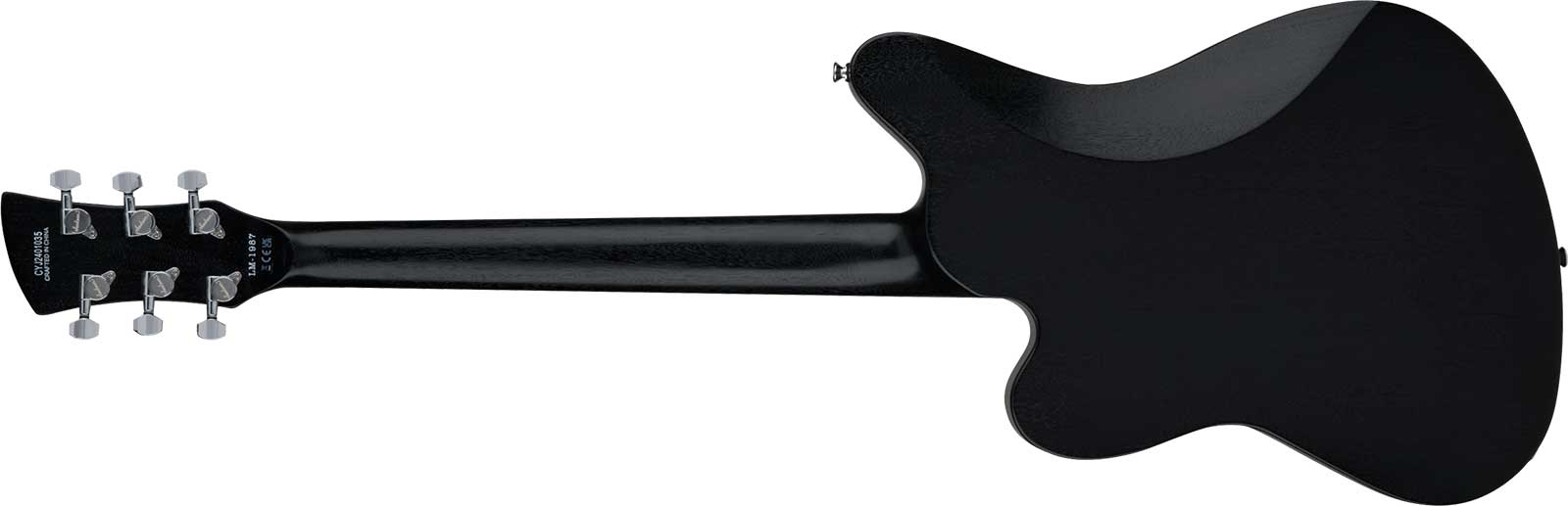 Jackson Lee Malia Lm87 Pro Signature 2h Ht Ama - Open-pore Black Semi-gloss - Retro rock electric guitar - Variation 1