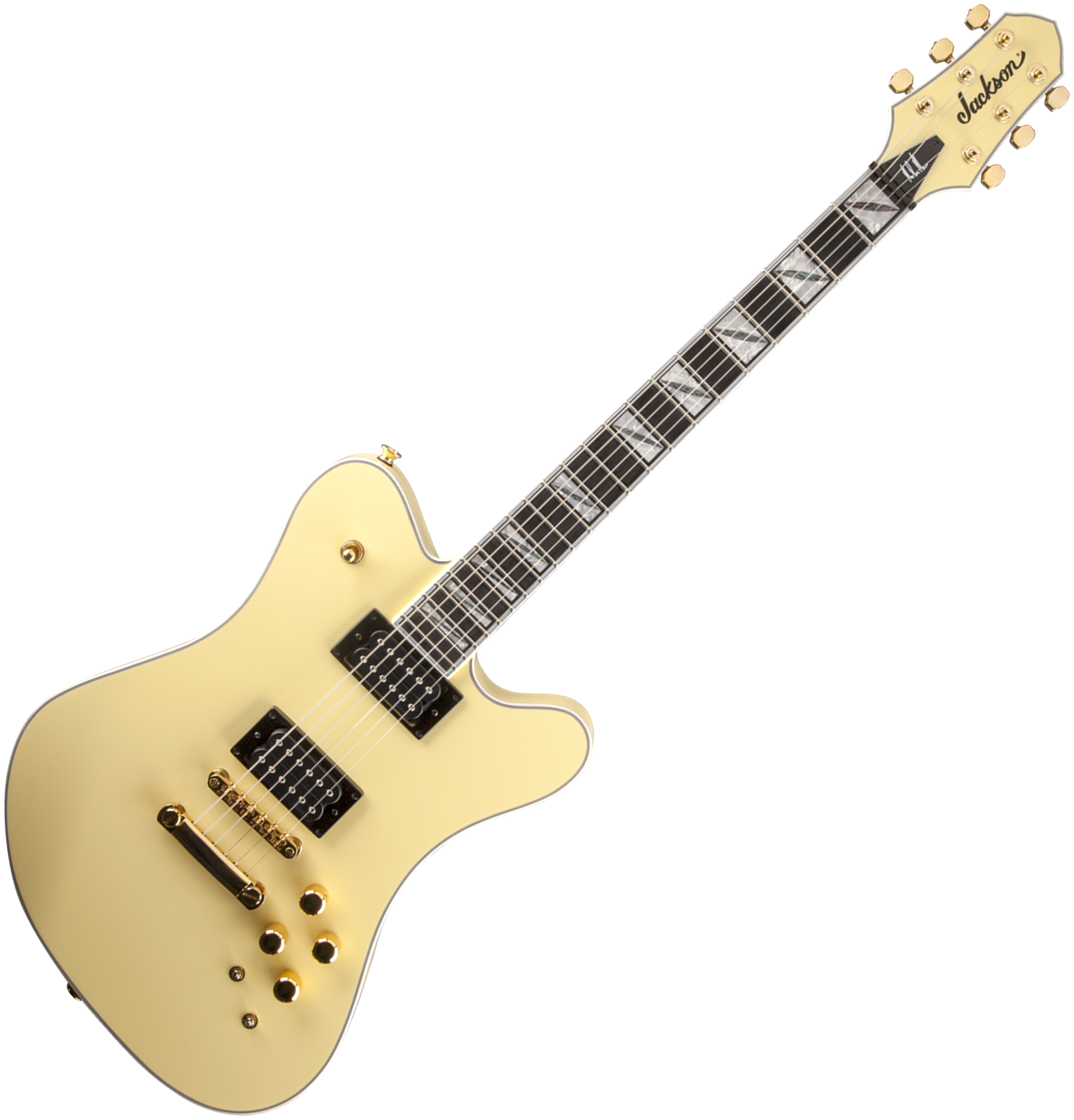 Jackson Mark Morton Dominion Pro ivory Solid body electric guitar yellow