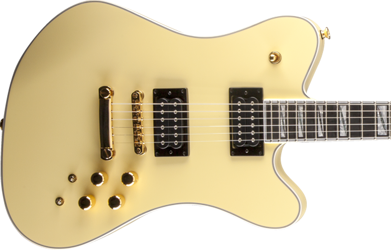 Jackson Mark Morton Dominion Pro ivory Solid body electric guitar yellow