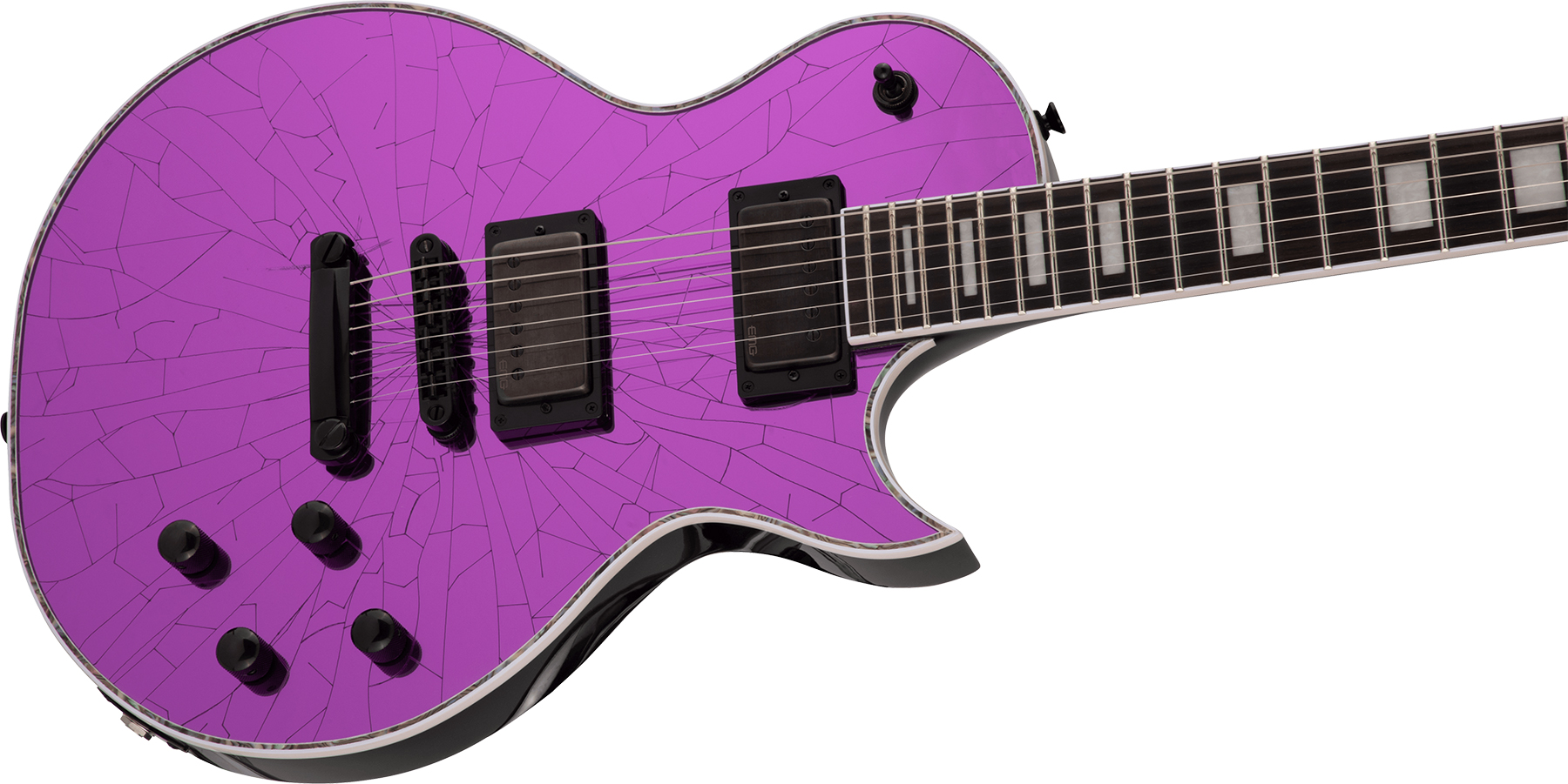 Jackson Marty Friedman Mf-1 Pro Signature 2h Emg Ht Eb - Purple Mirror - Single cut electric guitar - Variation 2