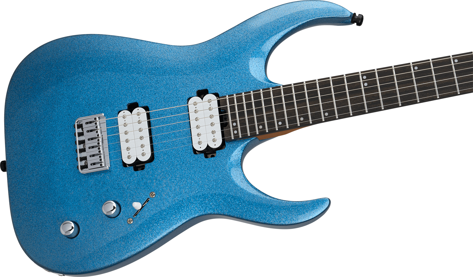 Jackson Misha Mansoor Juggernaut Ht6 Signature 2h Ht Eb - Blue Sparkle - Str shape electric guitar - Variation 2