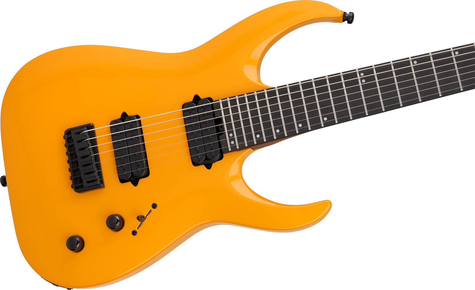 Jackson Misha Mansoor Juggernaut Ht7 Pro Signature 7c Baryton 2h Ht Eb - Signal Yellow - Baritone guitar - Variation 2