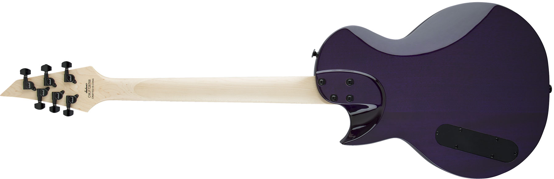 Jackson Monarkh Sc Js22q 2h Ht Ama - Transparent Purple Burst - Single cut electric guitar - Variation 1