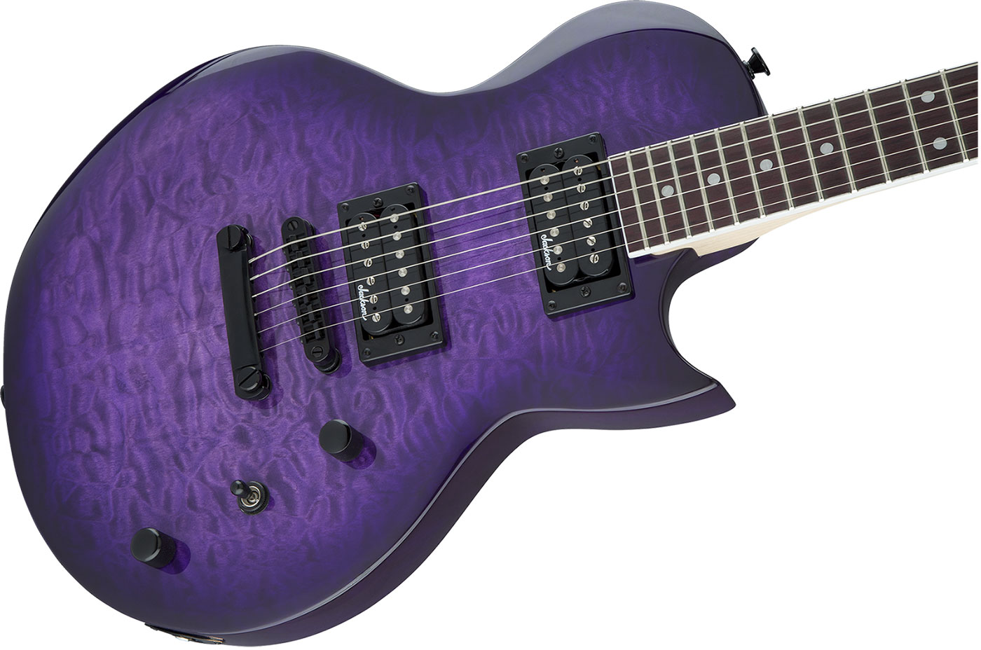 Jackson Monarkh Sc Js22q 2h Ht Ama - Transparent Purple Burst - Single cut electric guitar - Variation 2