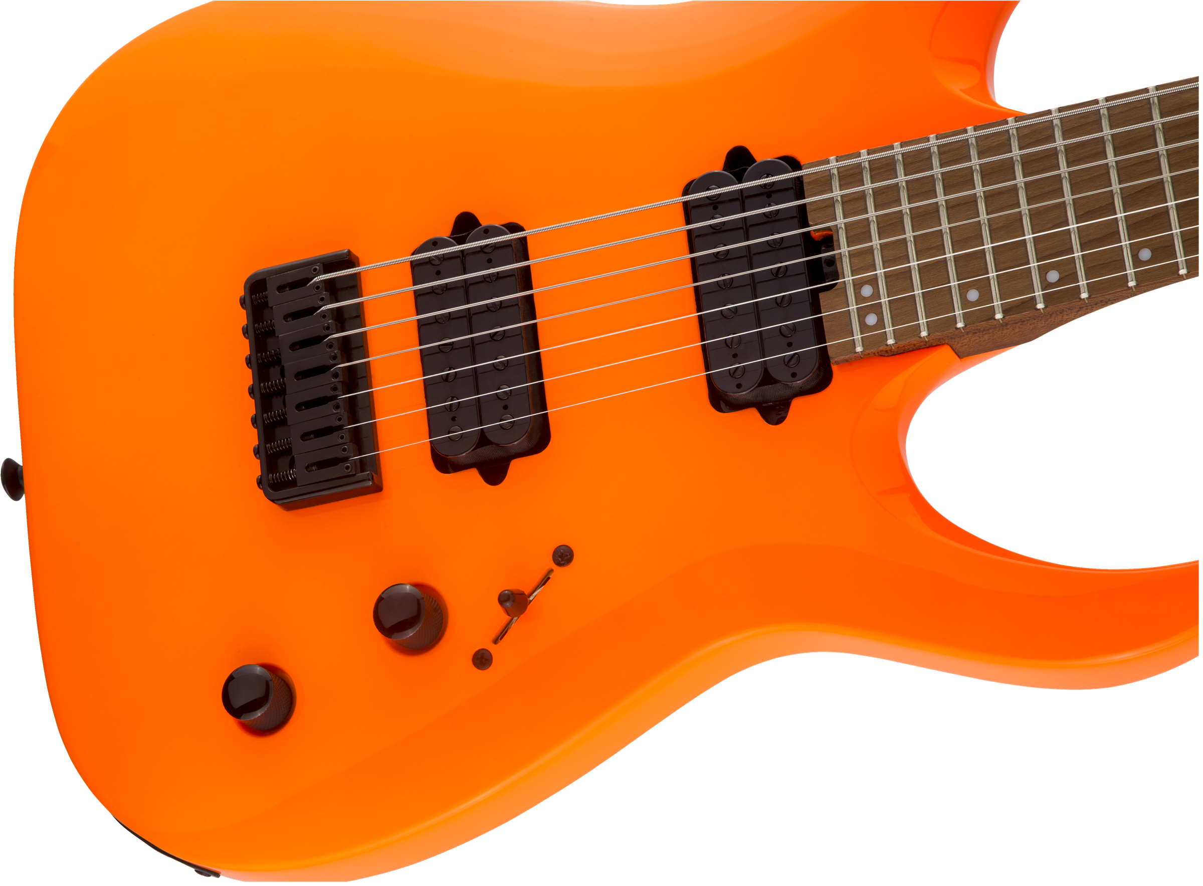 Jackson Misha Mansoor Juggernaut Ht7 Pro Signature 2h Ht Mn - Neon Orange - 7 string electric guitar - Variation 3
