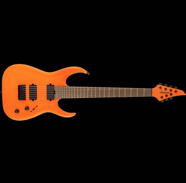 Jackson Misha Mansoor Juggernaut Ht7 Pro Signature 2h Ht Mn - Neon Orange - 7 string electric guitar - Variation 6